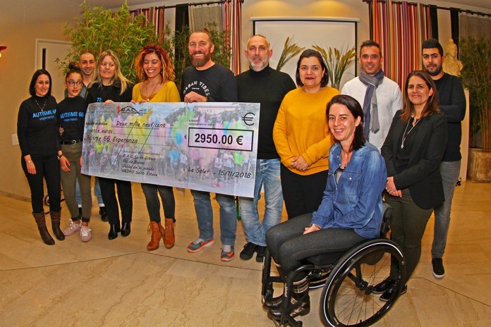 4950 euros de dons récoltés à l’attention de l’association « Autisme 66 Esperanza »
